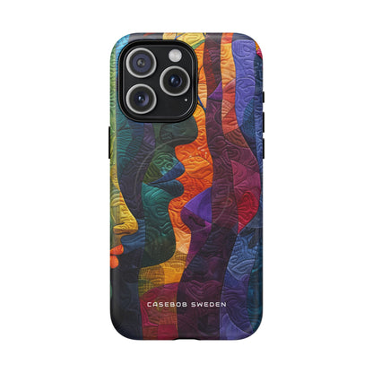 Harmonized Faces and Nature Fusion iPhone 15 | Tough+ Phone Case