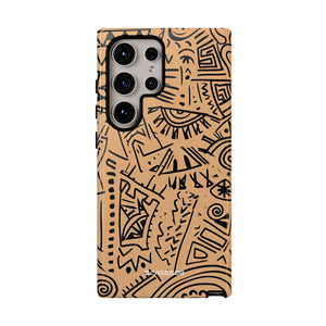 Tribal Harmony: Bold Geometric Dance - For Samsung S24