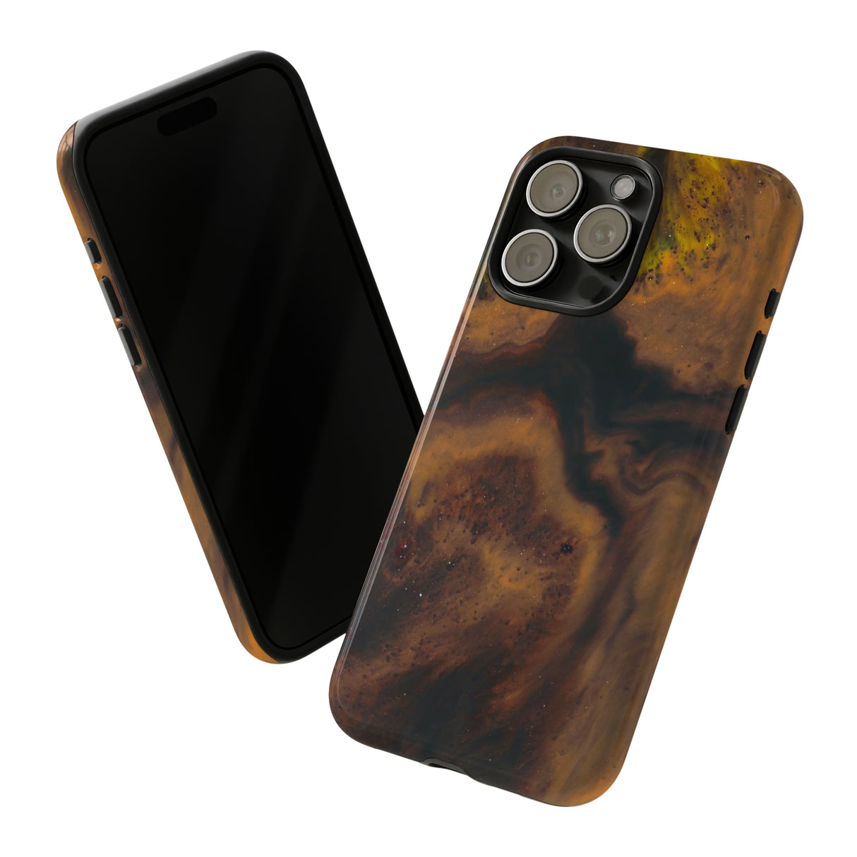 Brown Earth Ink Art - Protective Phone Case