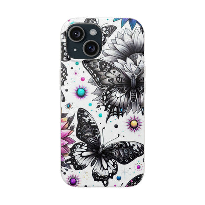 Butterfly Bloom iPhone 15 Case - Soft