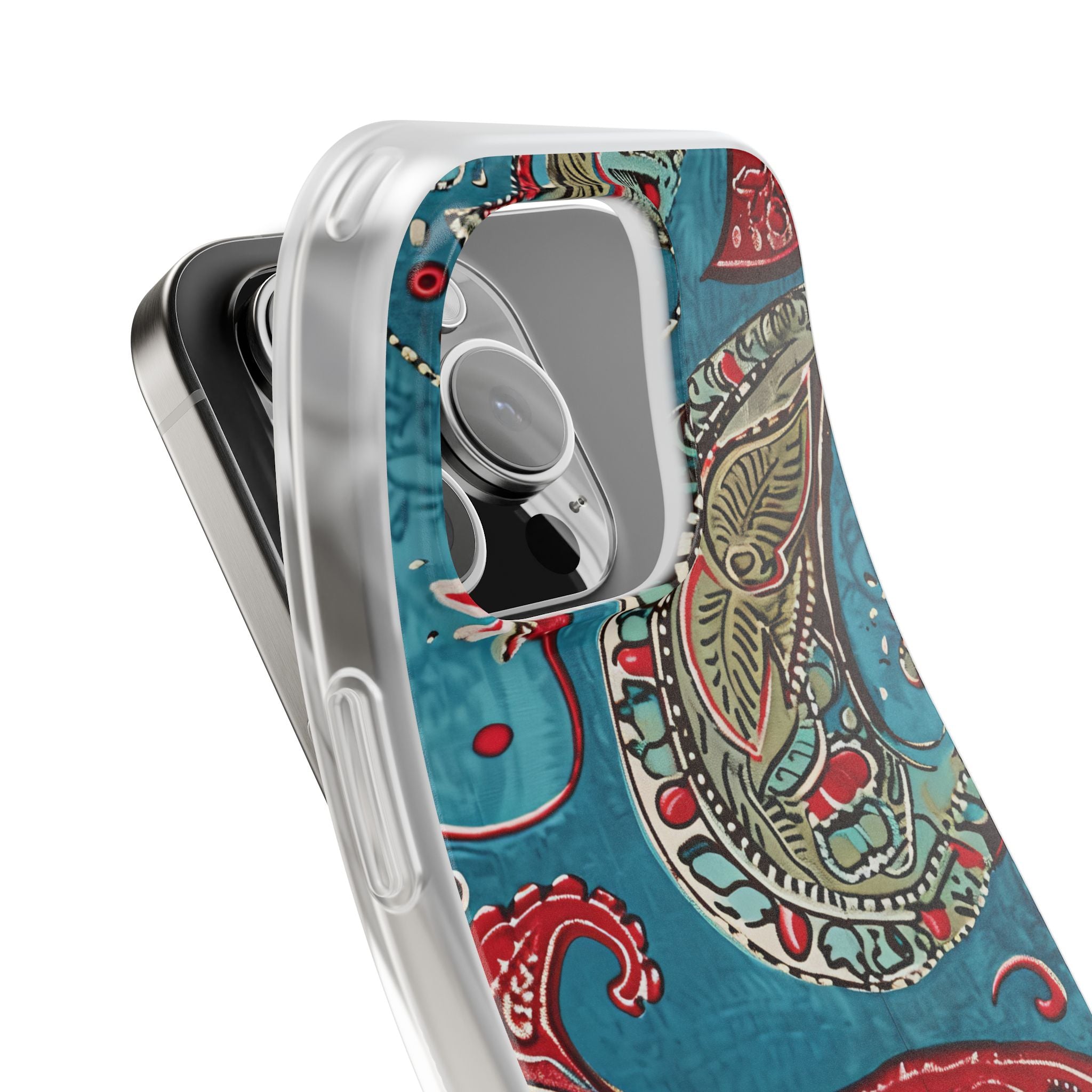 Vintage Paisley Elegance iPhone 16 - Flexi Phone Case