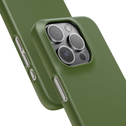 Dark Olive Green iPhone 15 - Slim Phone Case