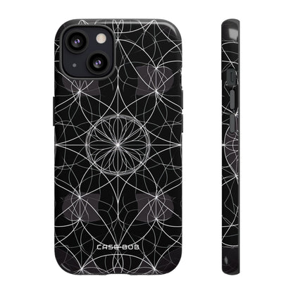 Radiant Petal Orbit iPhone 13 Case - Tough