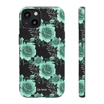 Turquoise Rose Symphony - iPhone Case