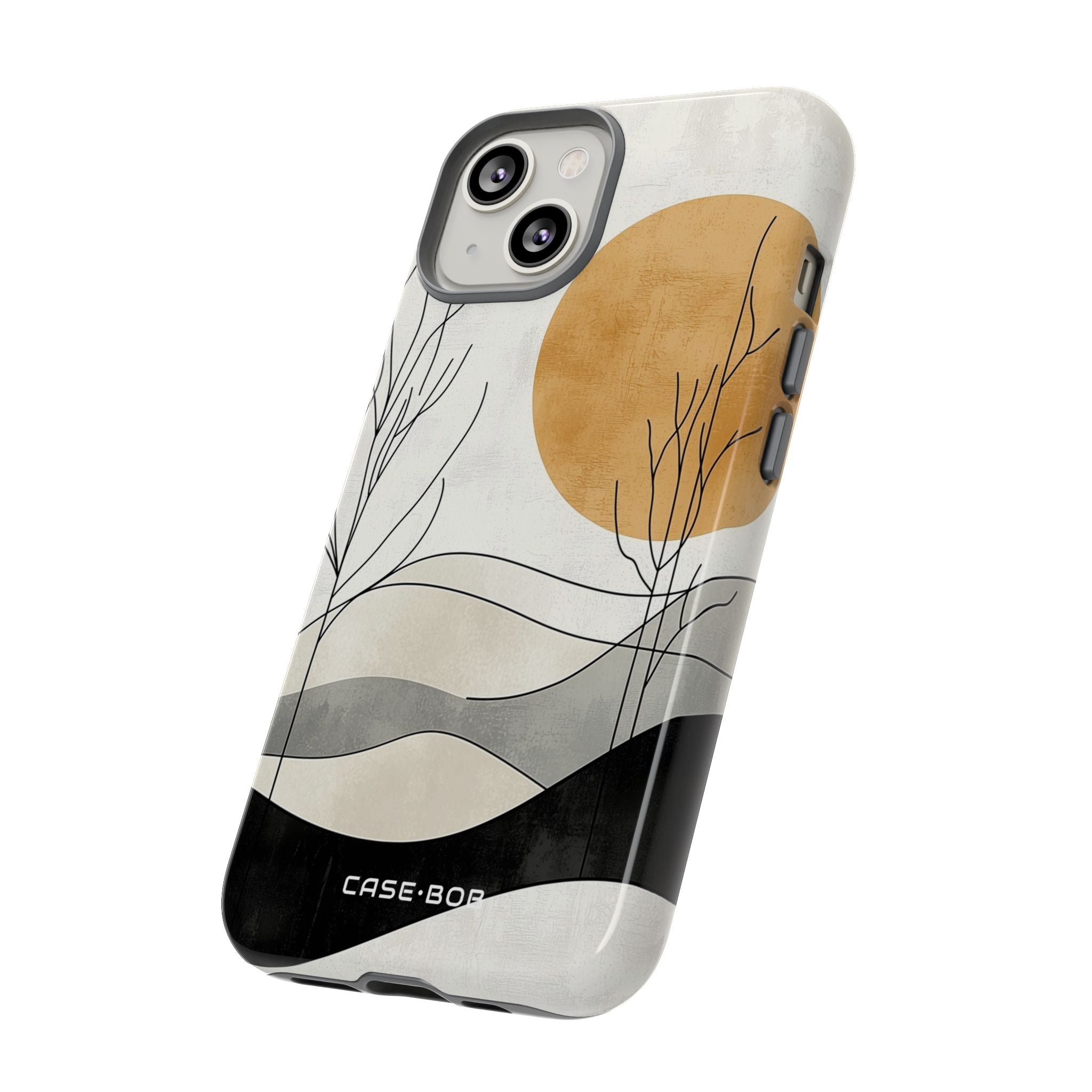 Orange Halo iPhone 14 Case - Tough