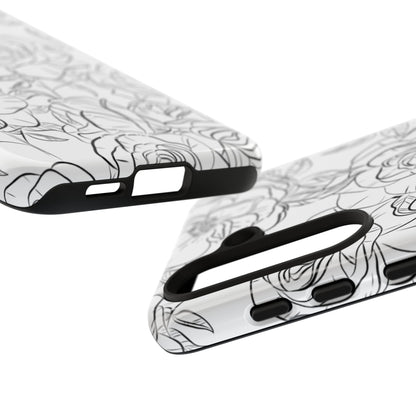Intricate Rose Sketches - Samsung Case