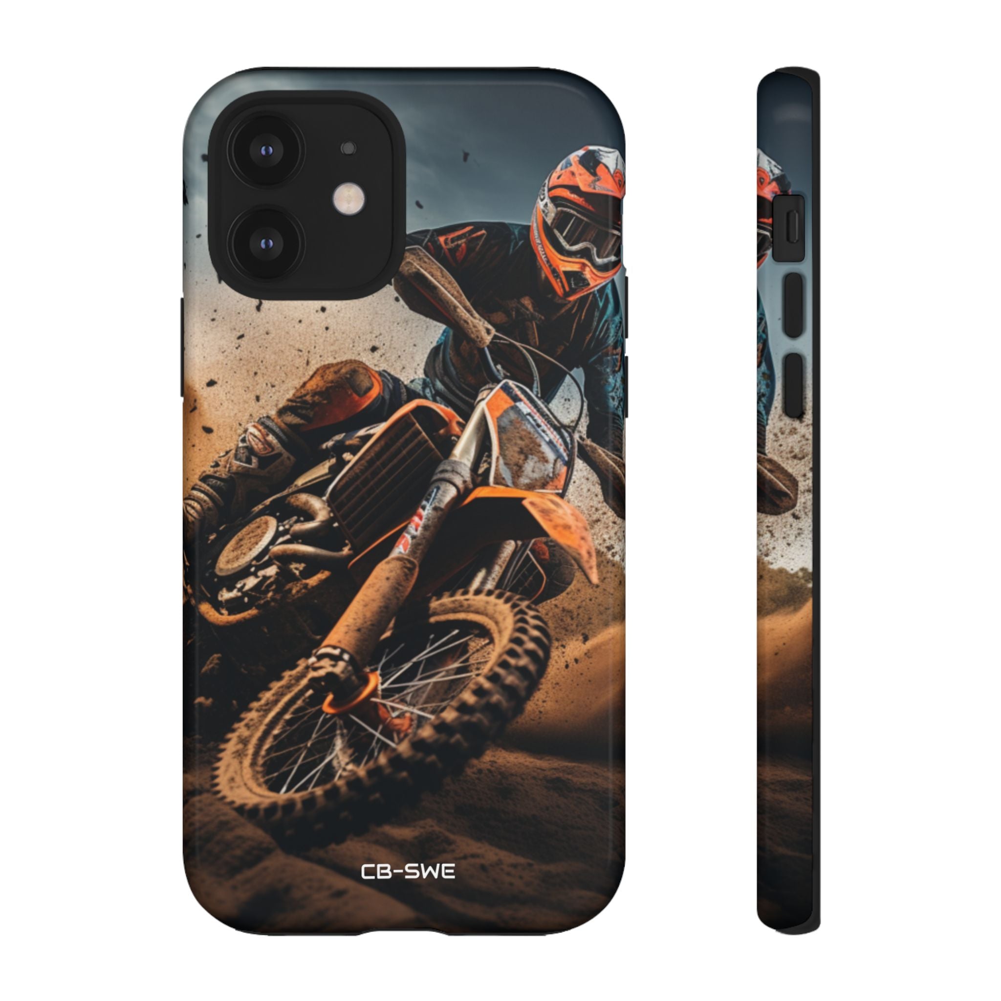 Rider Amidst Desert Fury - iPhone Case