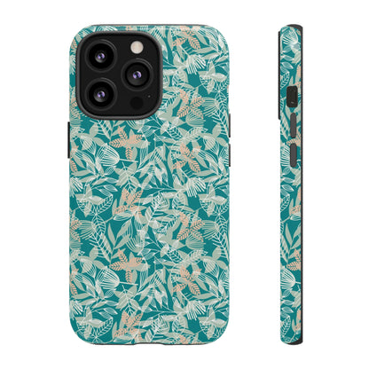 Dark Green Leaf Leaf - Protective Phone Case