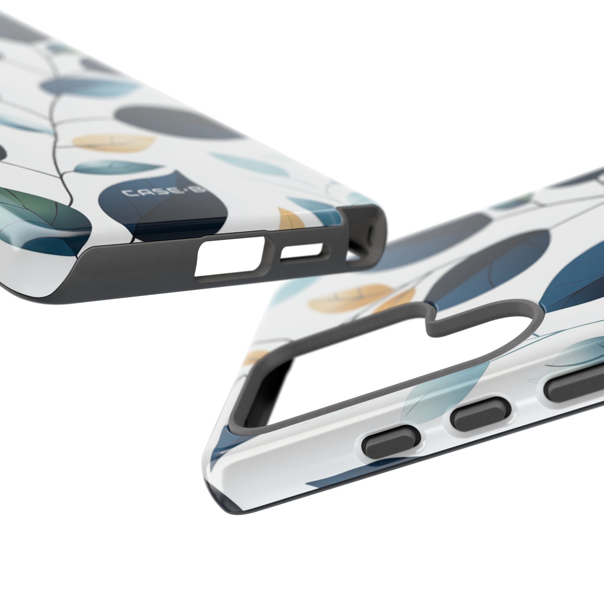 Navy Leaf Veins Samsung S25 Ultra Case - Tough