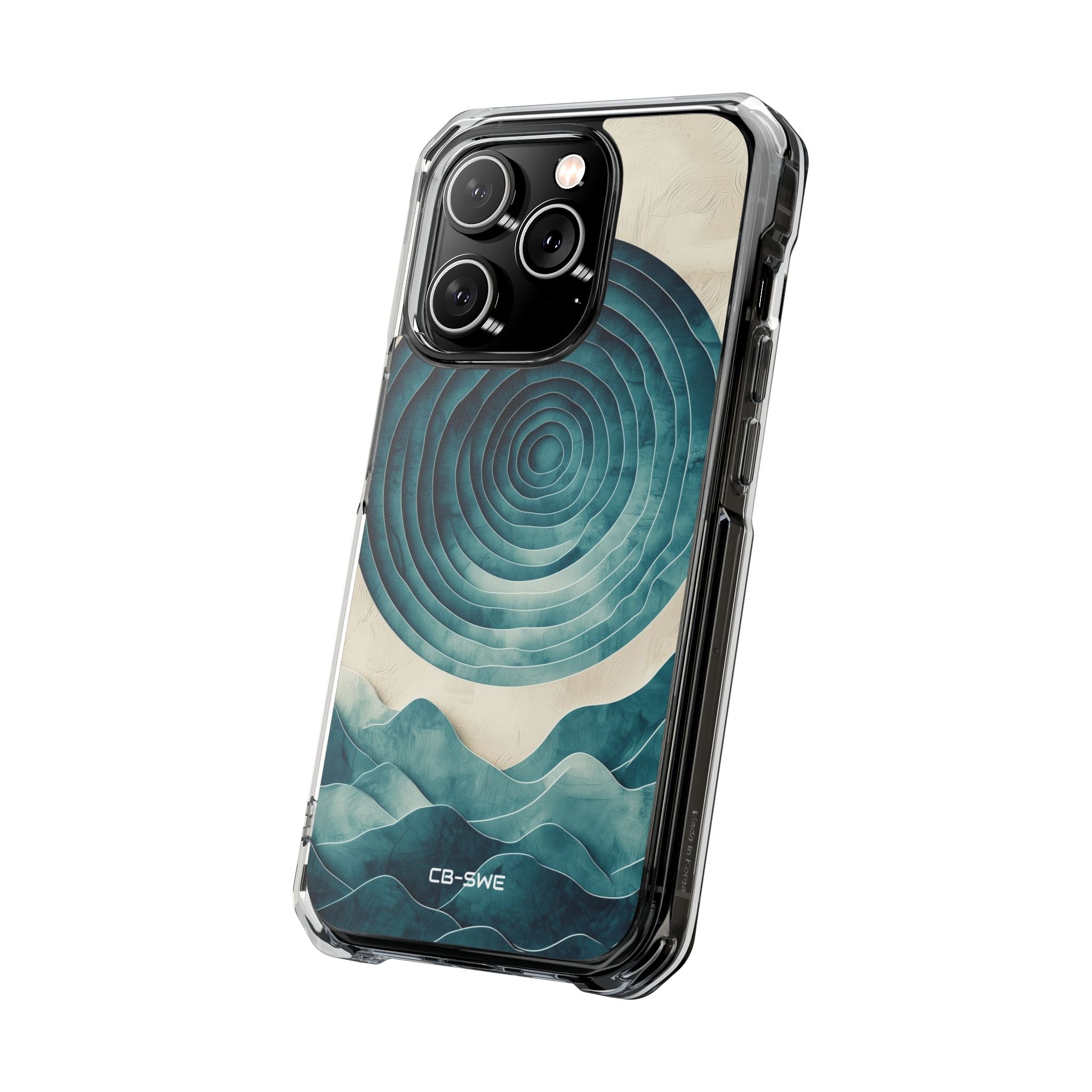 Waves Embrace Circles iPhone Case - Impact