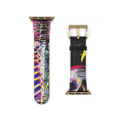 Neon Skeleton Laughter - Watch Band