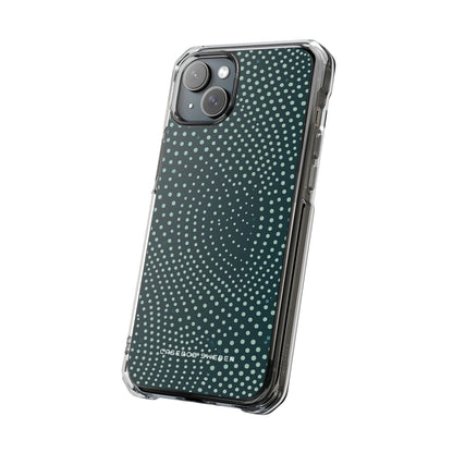 Teal Rippleflow iPhone 15 - Clear Impact Phone Case