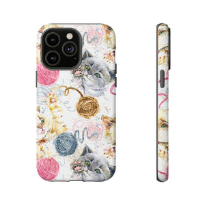 Cute Kitten Pattern - Protective Phone Case