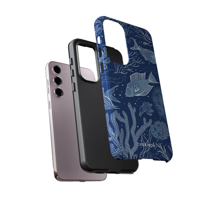 Navy Scale Reef Samsung S23 Plus Case - Tough