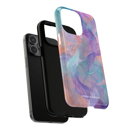 Dreamy Teal Flow - Tough + MagSafe® iPhone 15 Phone Case