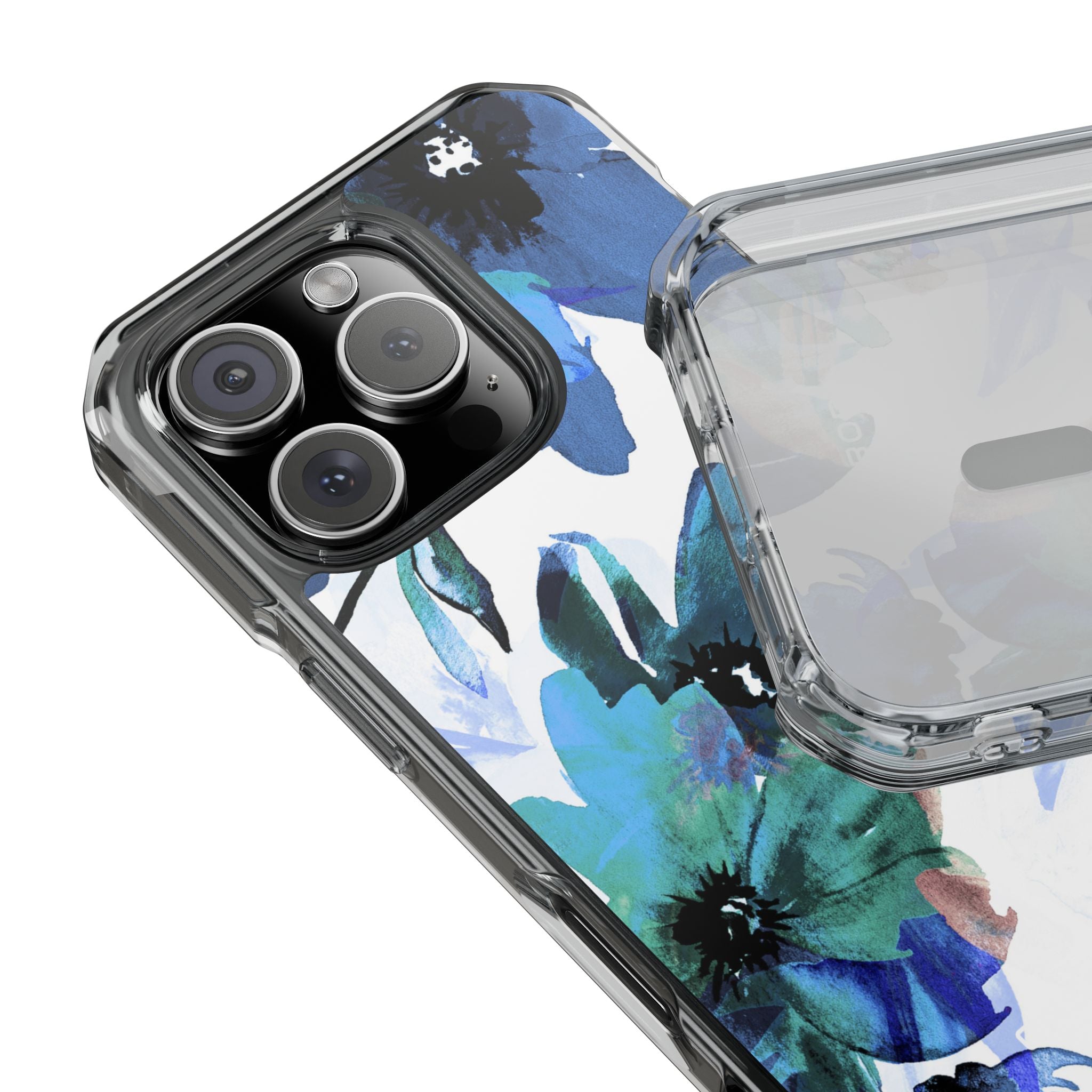 Blue Blossom Radiance iPhone 16 Pro Case - Impact