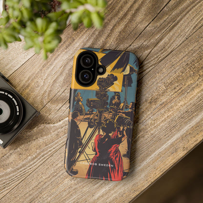 Golden Era Cinematic Spotlight iPhone 16 - Tough Phone Case