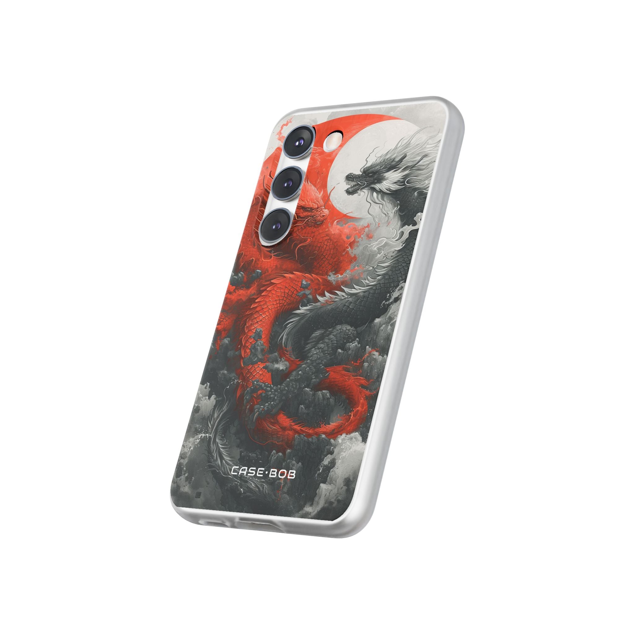 Twin Dragons Crimson Samsung S23 Case - Soft