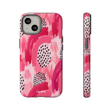 Vibrant Brushwork Dance - iPhone Case