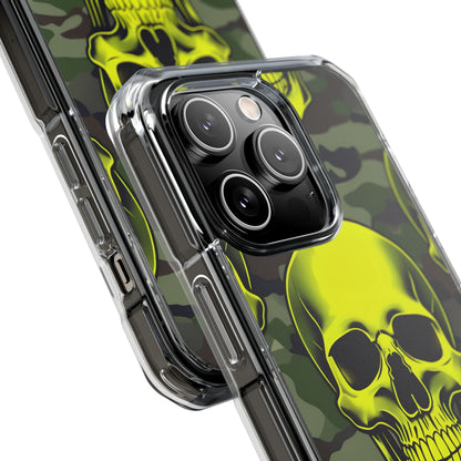 Neon Skull Camo iPhone 14 Pro Case - Impact