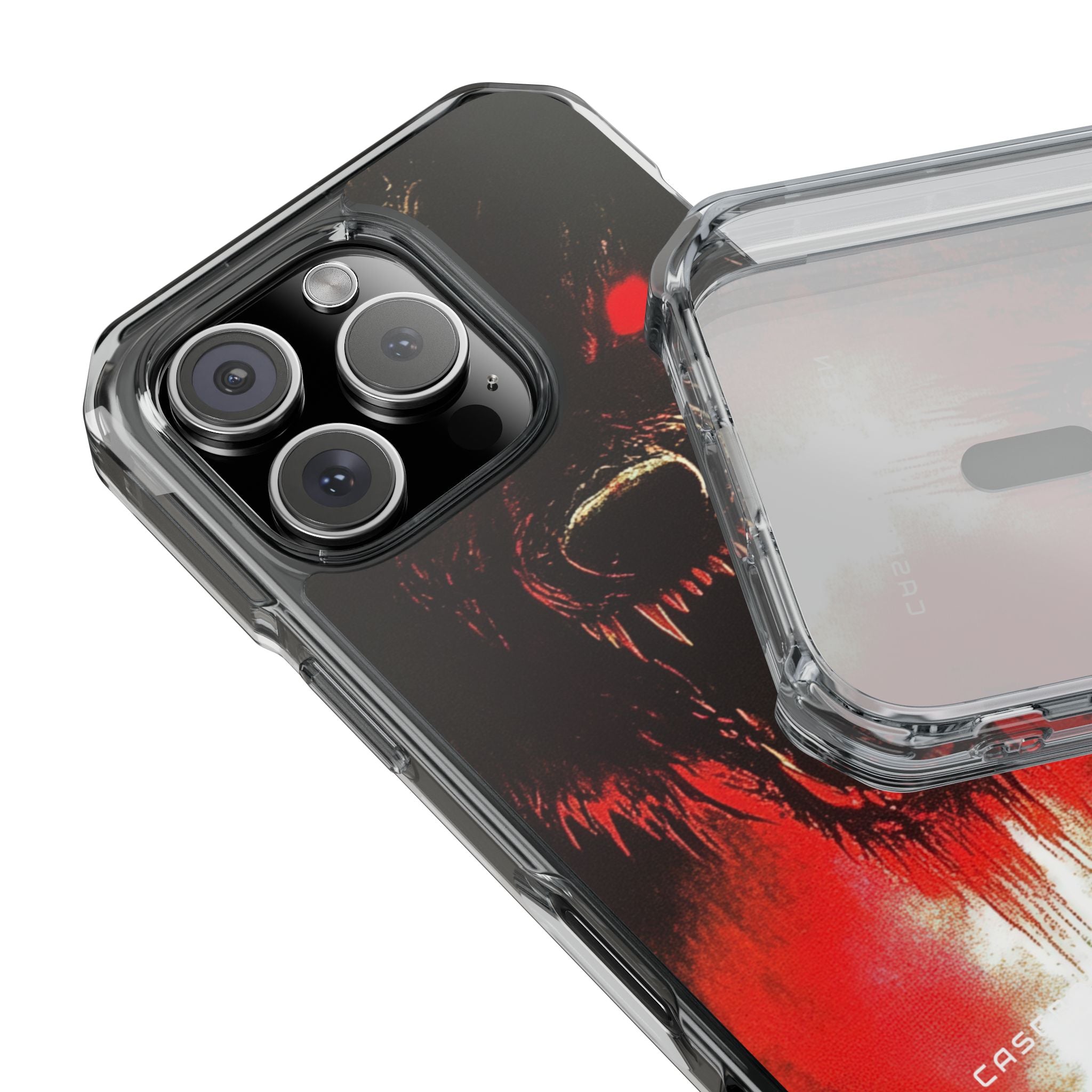 Bloodmoon Wolf's Lament iPhone 16 - Clear Impact Phone Case