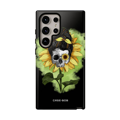 Sunflower Skull Samsung S24 Ultra Case - Tough