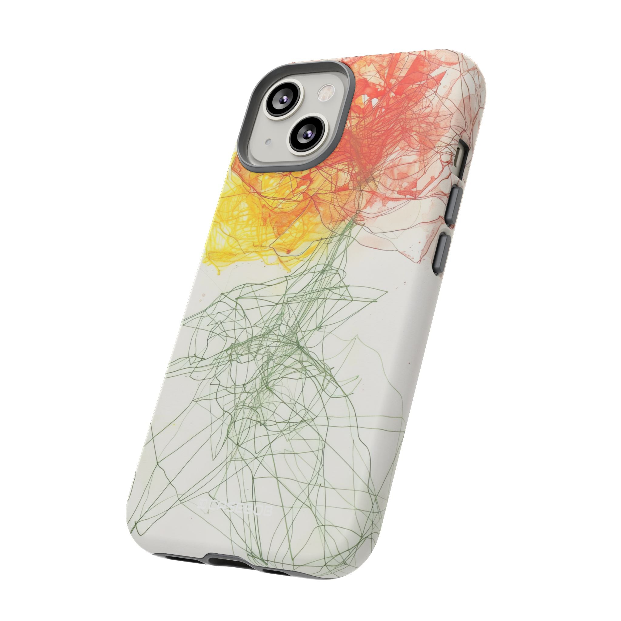 Fiery Blossom | Protective Phone Case for iPhone