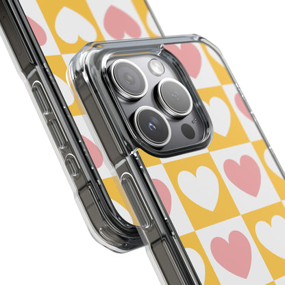 Heart Grid Harmony iPhone Case - Impact