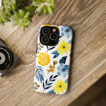 Yellow Blossom iPhone 16 Pro Case - Tough