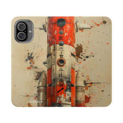 Crimson Rocket - iPhone 16 Plus hoesje - Portemonnee