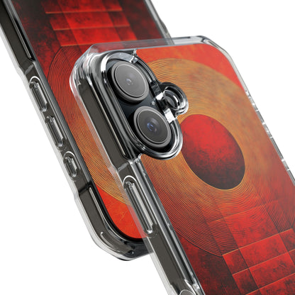 Circular Convergence Glows iPhone Case - Impact