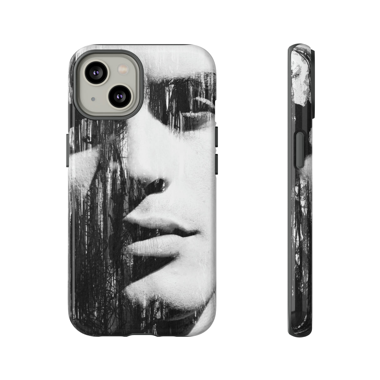 Black & White Pop Art - Protective Phone Case