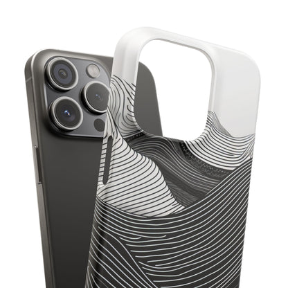 Undulating Horizon Waves iPhone 15 - Slim Phone Case