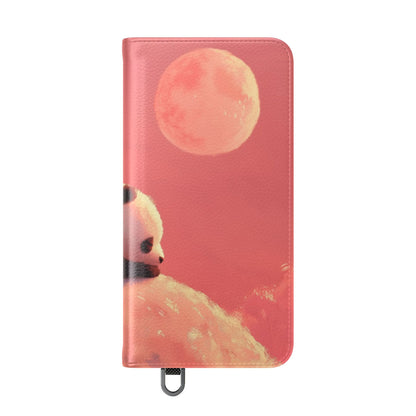 Panda Moonlight - Samsung S25 Case - Lompakkokotelo