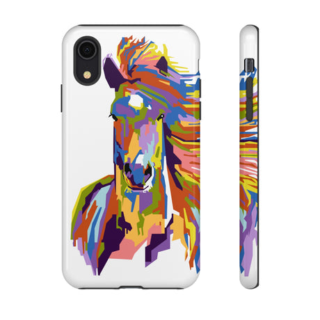 Horse Abstract Art iPhone Case (Protective) iPhone XR Glossy Phone Case