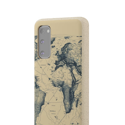 Vintage World Map | Biodegradable Phone Case