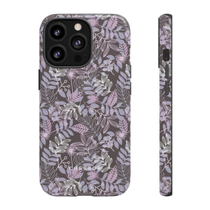 Dark Purple Leaf - Protective Phone Case