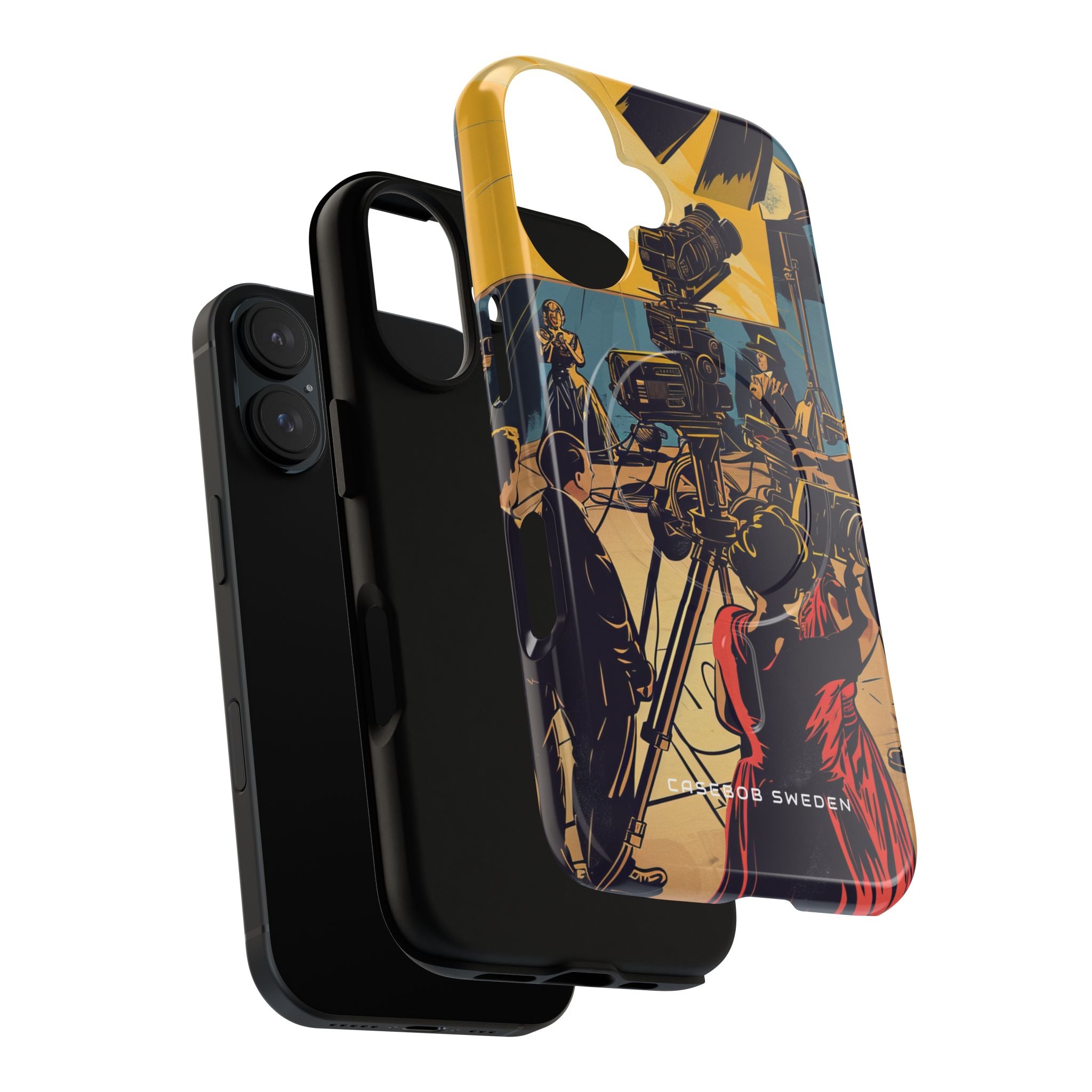 Golden Era Cinematic Spotlight iPhone 16 | Tough+ Phone Case