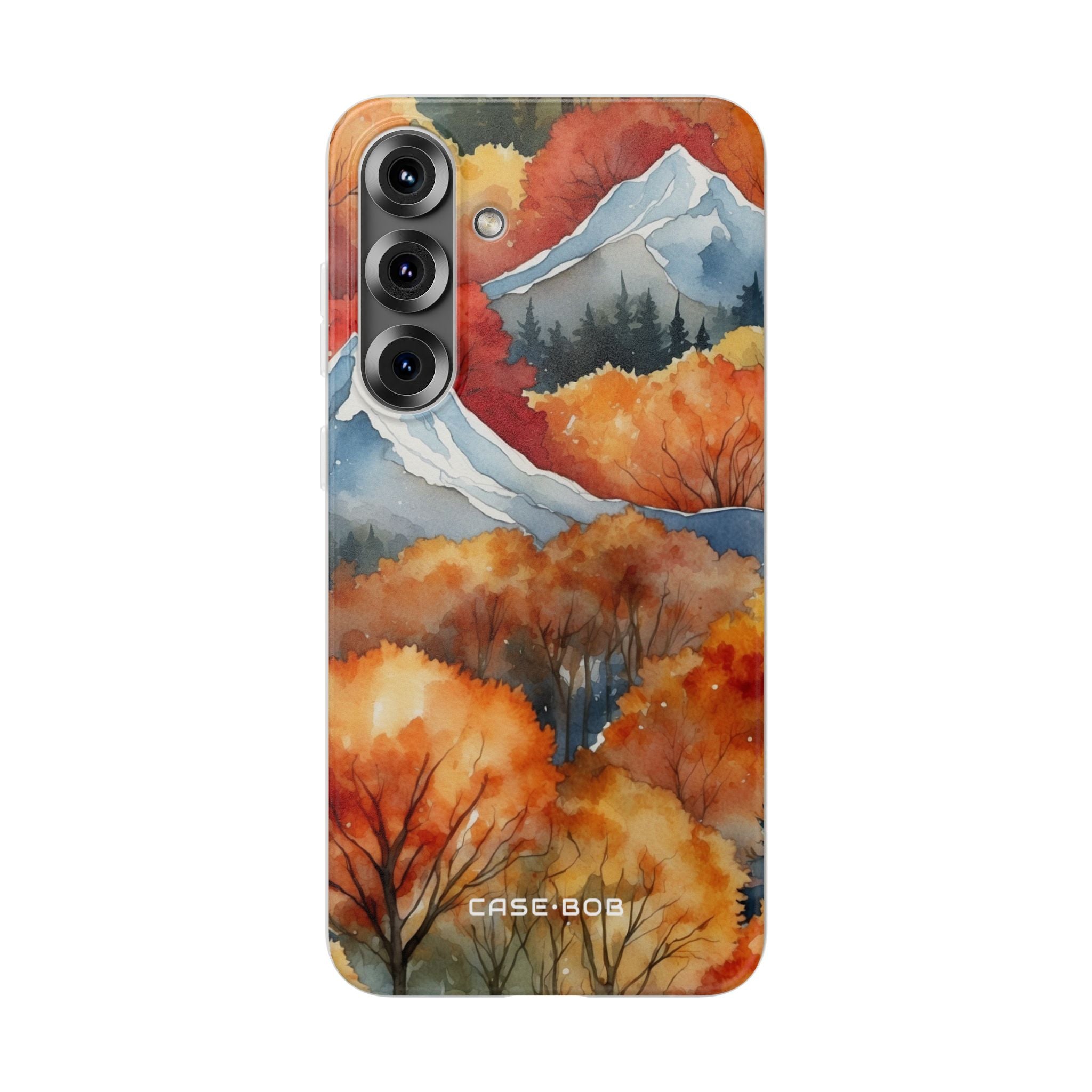 Snowy Peaks Autumn Samsung S25 Plus Case - Soft
