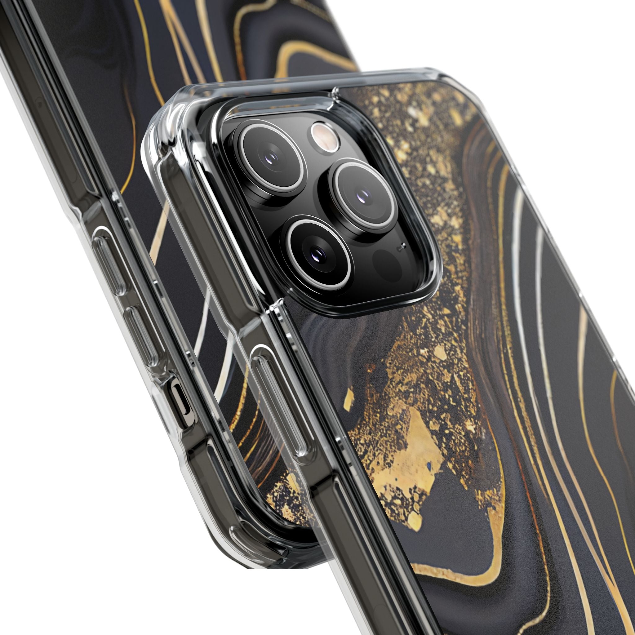 Elegant Gold Streams iPhone Case - Impact