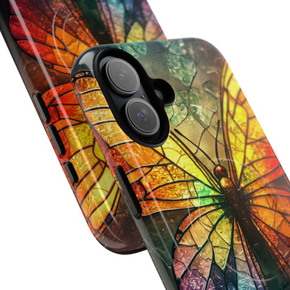 Stained Glass Butterfly iPhone 16 Plus Case - Tough+