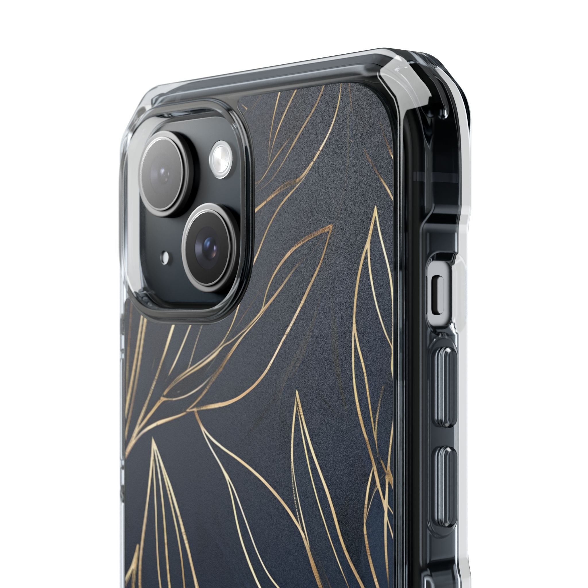 Modern Gold Leaves iPhone Case - Impact