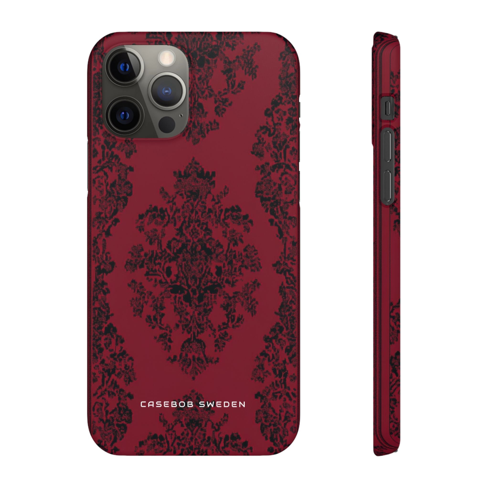 Gothic Crimson Elegance iPhone 12 - Slim Phone Case