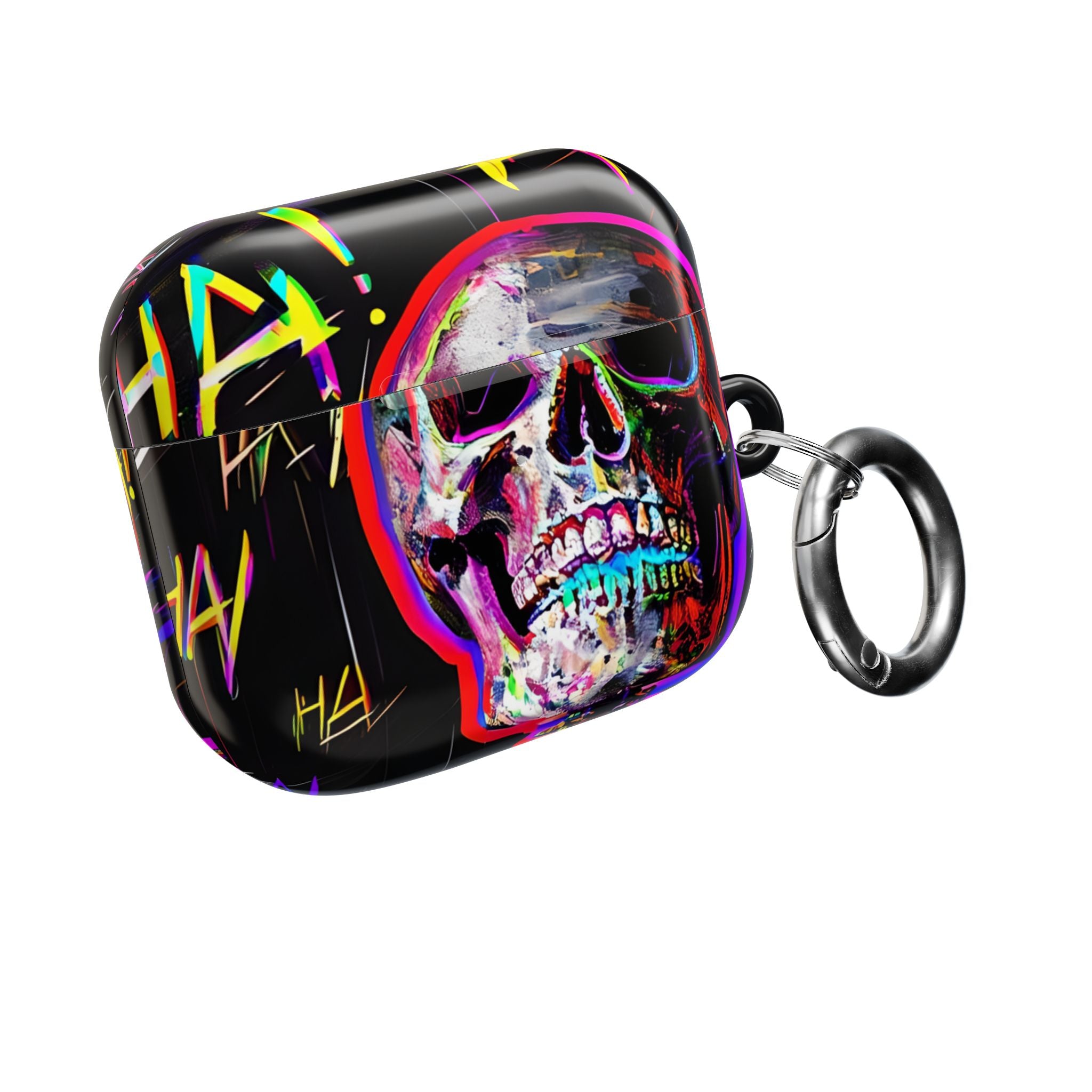 Neon Skeleton Laughter - AirPods Case