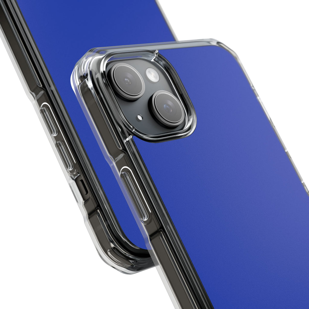 Jeansblau | Handyhülle für iPhone (Clear Impact Case – magnetisch)