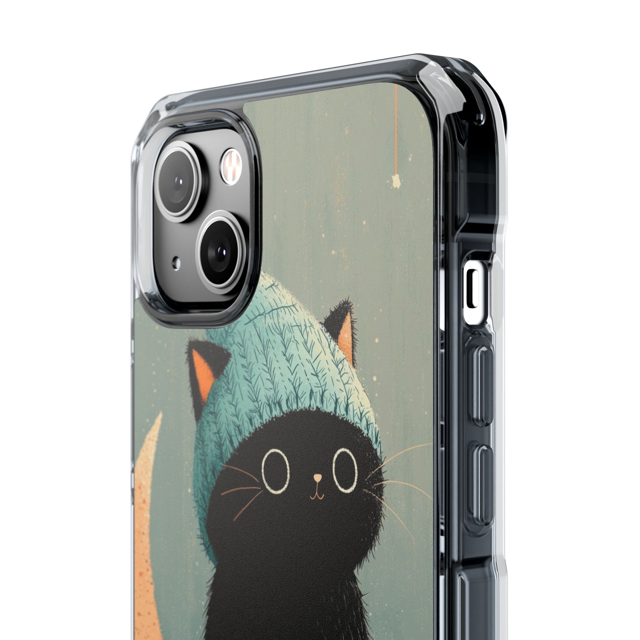 Cat Sits Dreaming iPhone Case - Impact