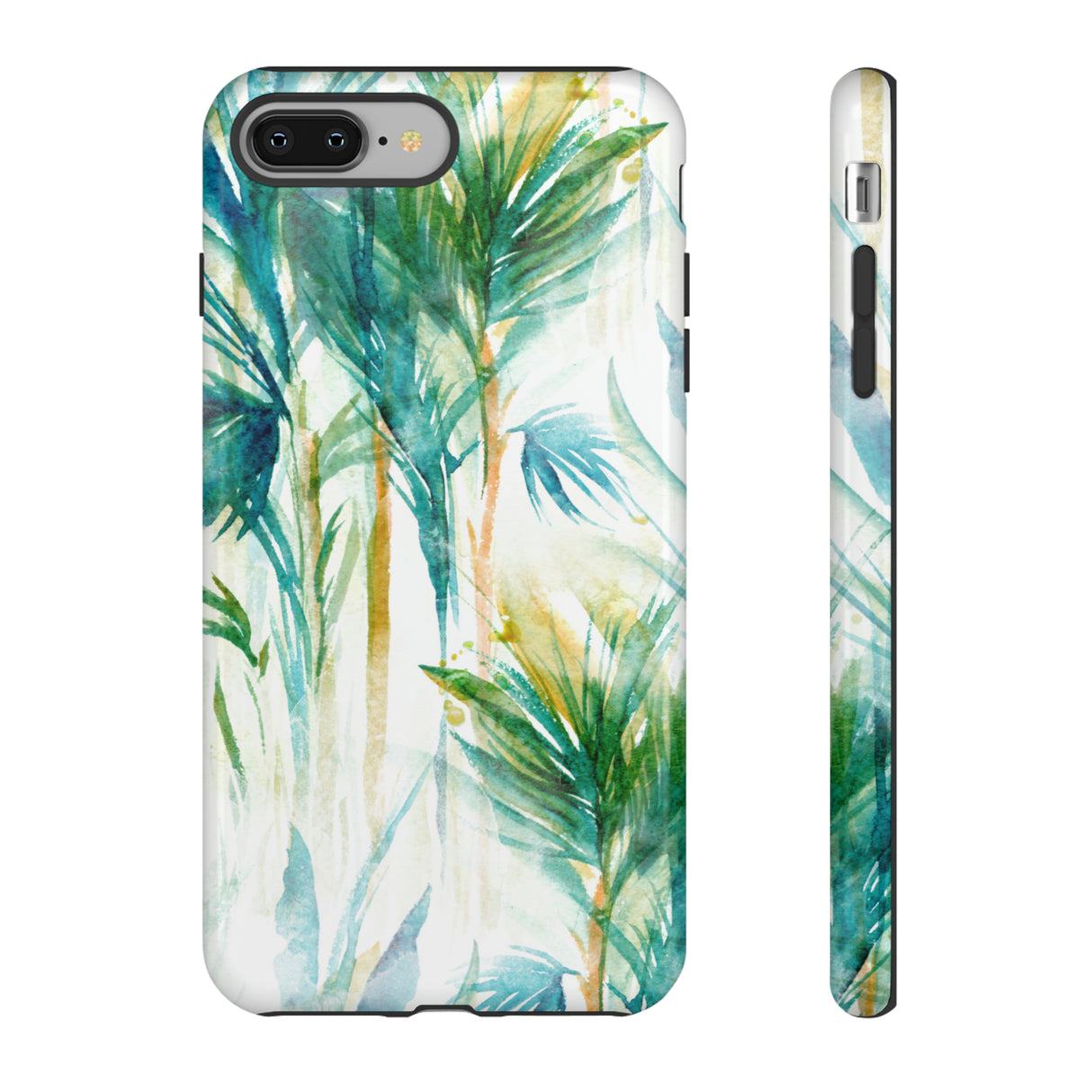 Watercolor Tropical Trees - Protective Phone Case