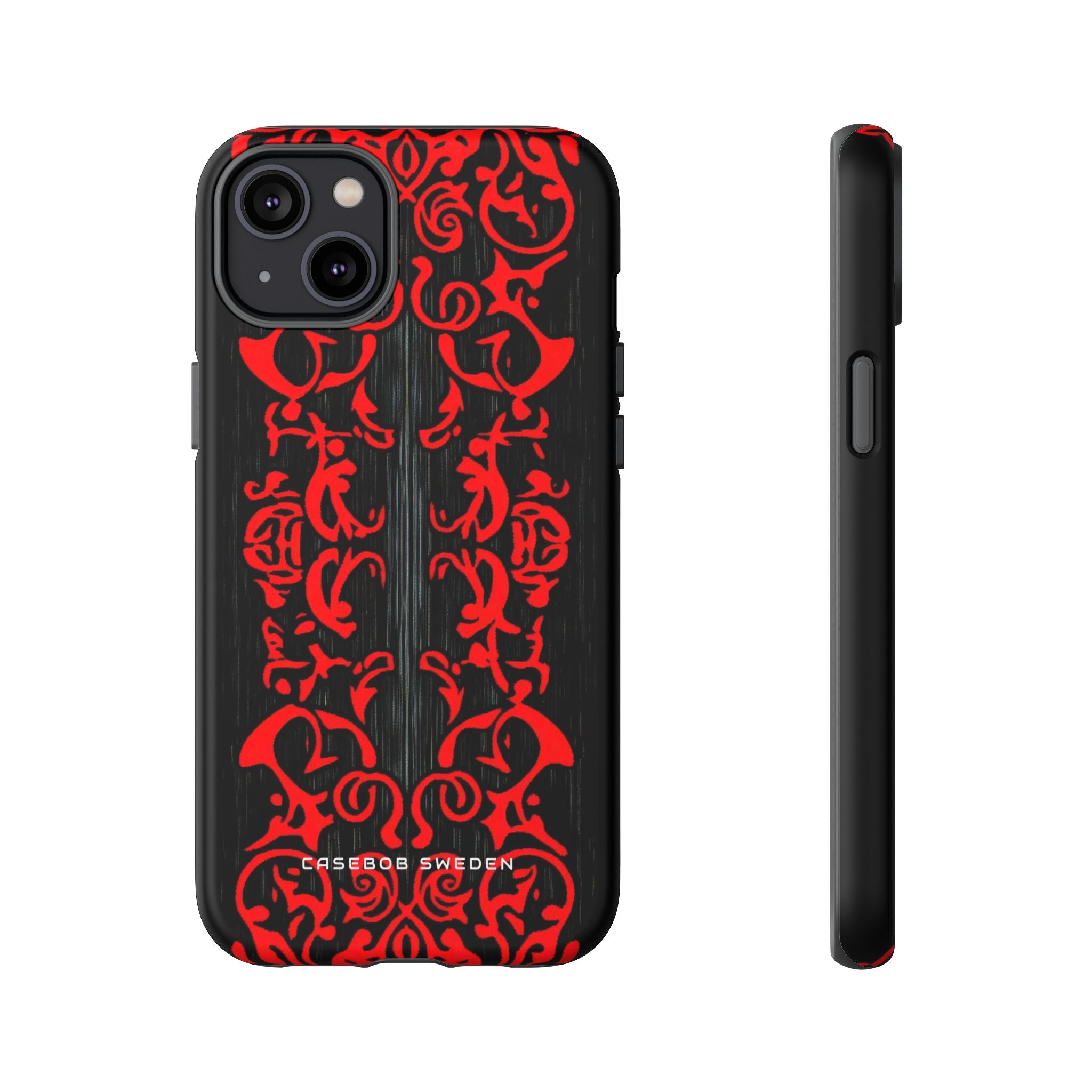 Gothic Crimson Symmetry iPhone 14 - Tough Phone Case