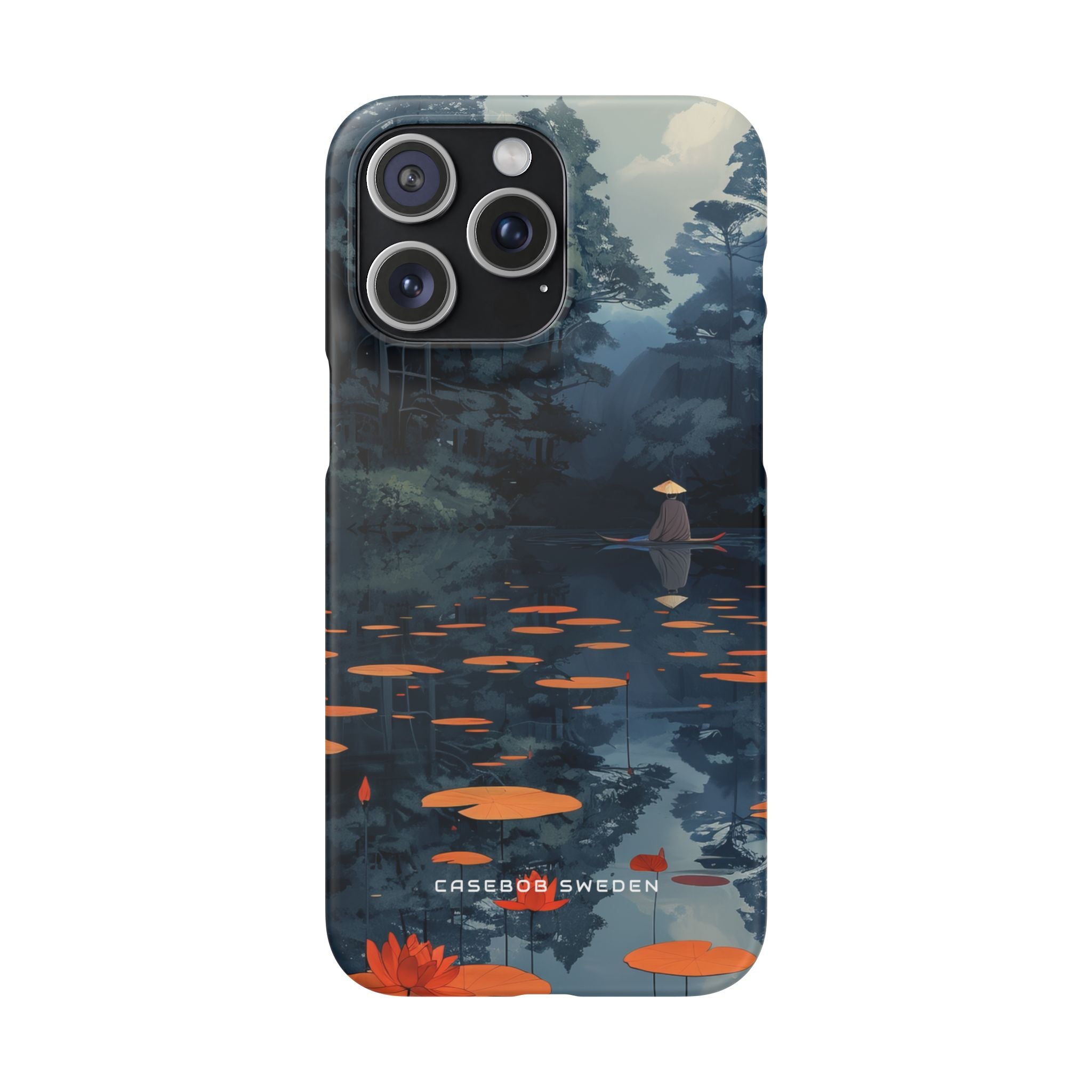 Tranquil Lotus Reflections iPhone 15 - Slim Phone Case