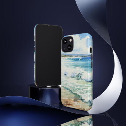 Serene Coastal Watercolors - iPhone Case